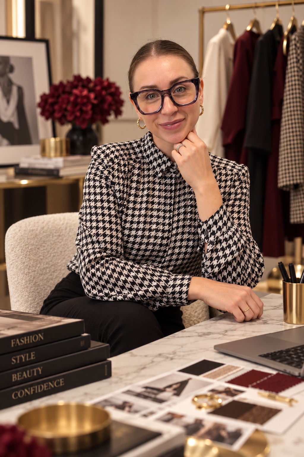Tina Serfontein, founder and personal stylist of STYOLOGY, in her Cape Town studio